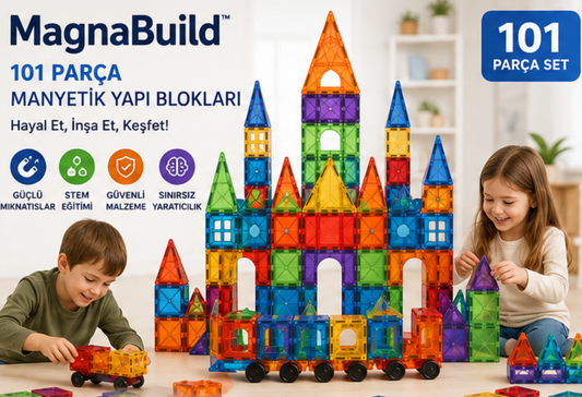MagnaBuild™ 101 Adet Magnetik Yapı Blokları